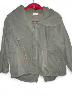 Hang Ten Women's Olive Utility Drawcord Jacket, Size M